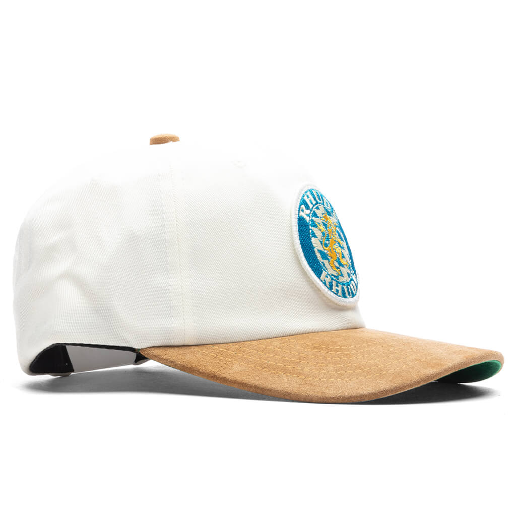 Suede Crest 6 Panel Cap - Creme/Tan - Image 3