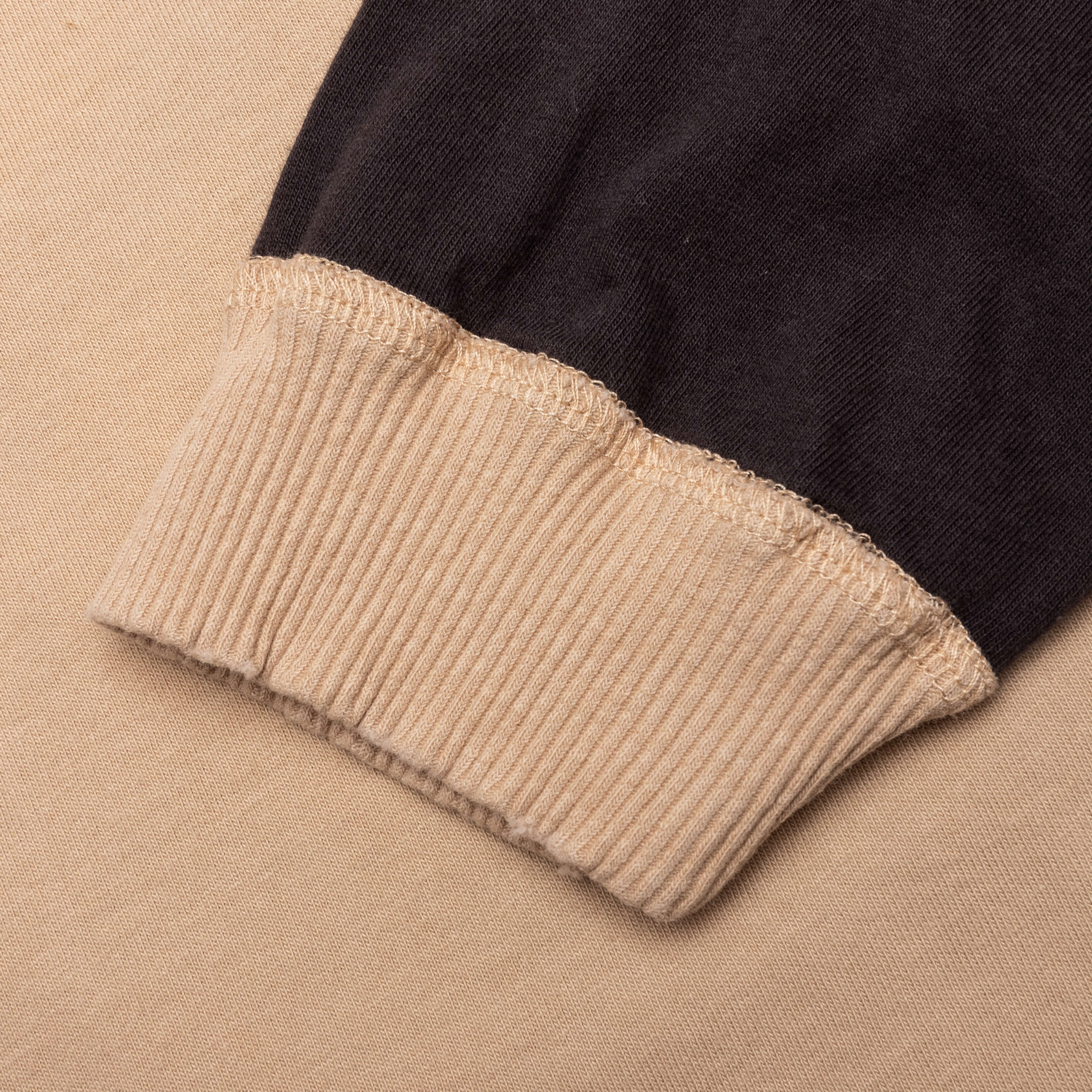 Triple R Contrast L/S Tee - Khaki/Black - Image 6