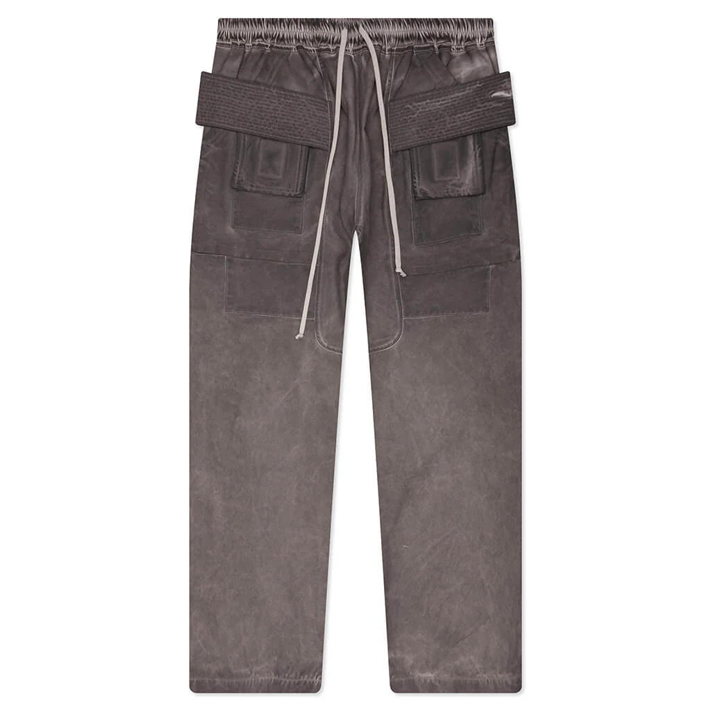 Creatch Wide Cargo Drawstring Pants - Dust