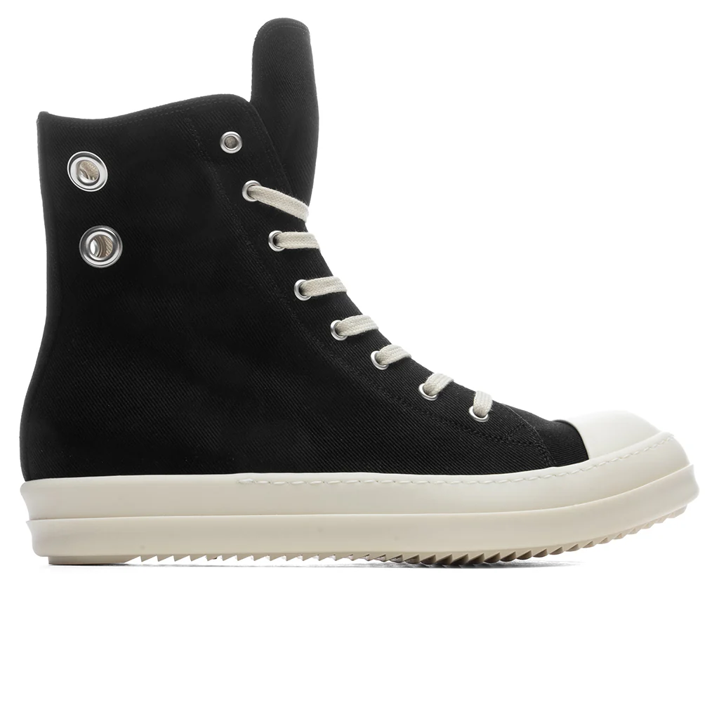 Denim Sneaks - Black/Milk