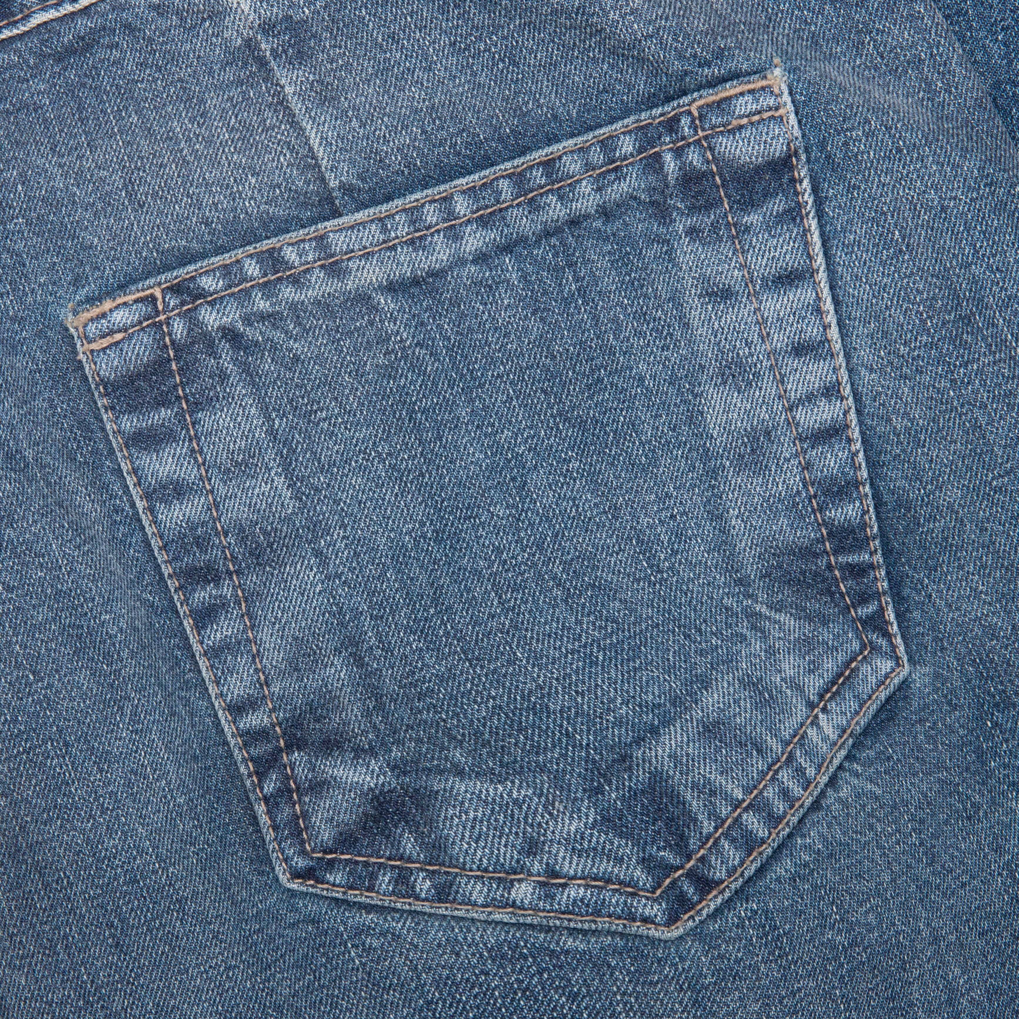 Double Cargo Denim Jeans - Washed Indigo - Image 6