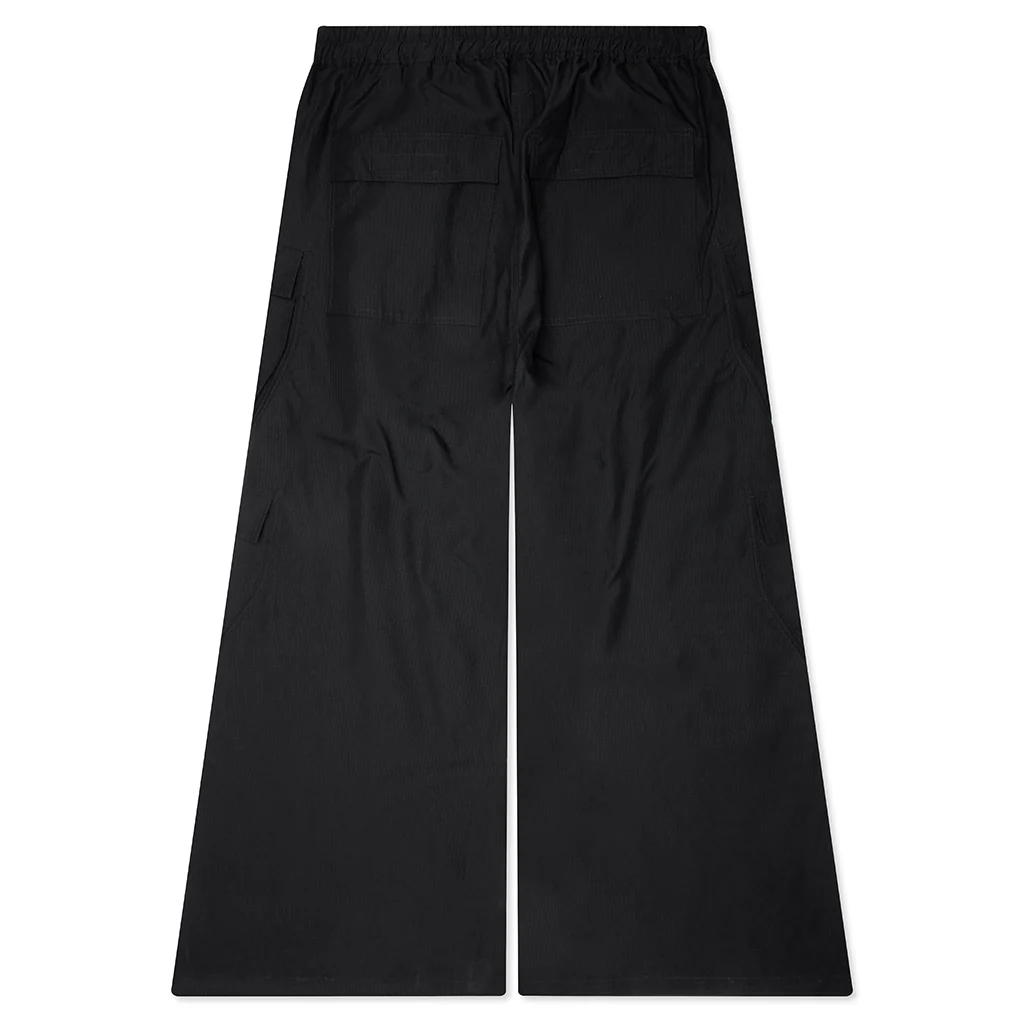Double Cargo Jumbo Belas Pants - Black - Image 2