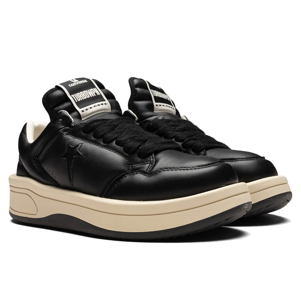 Rick Owens DRKSHDW x Converse Turbowpn Ox Leather Shoes - Black - Image 2