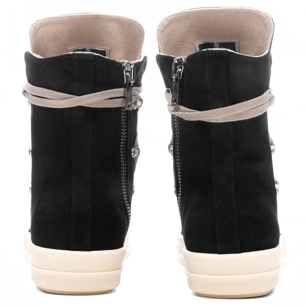 Scarpe in Denim Porterville Hexa Sneakers - Black/Pearl/Milk - Image 4