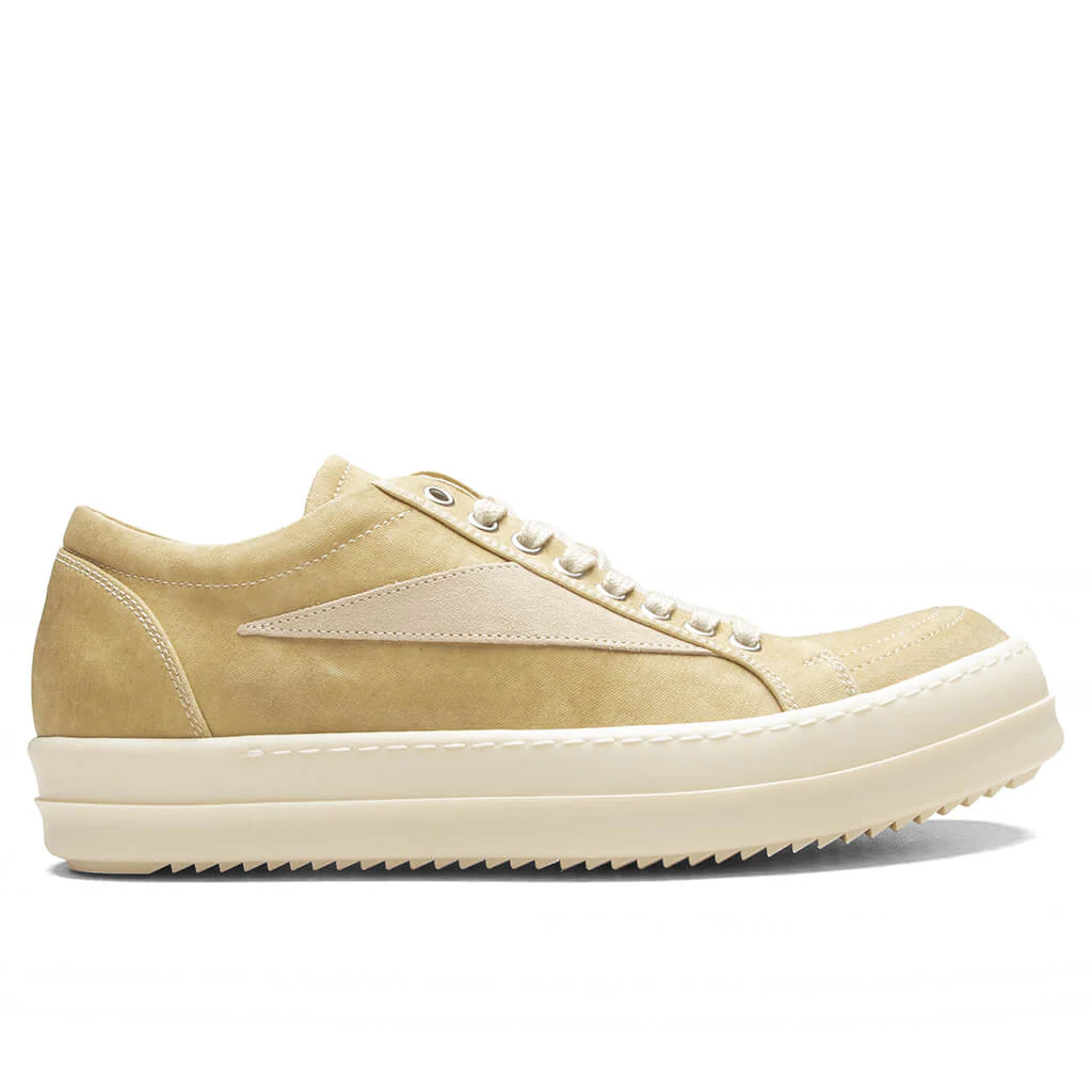 Vintage Denim Sneaks - Parchment/Milk