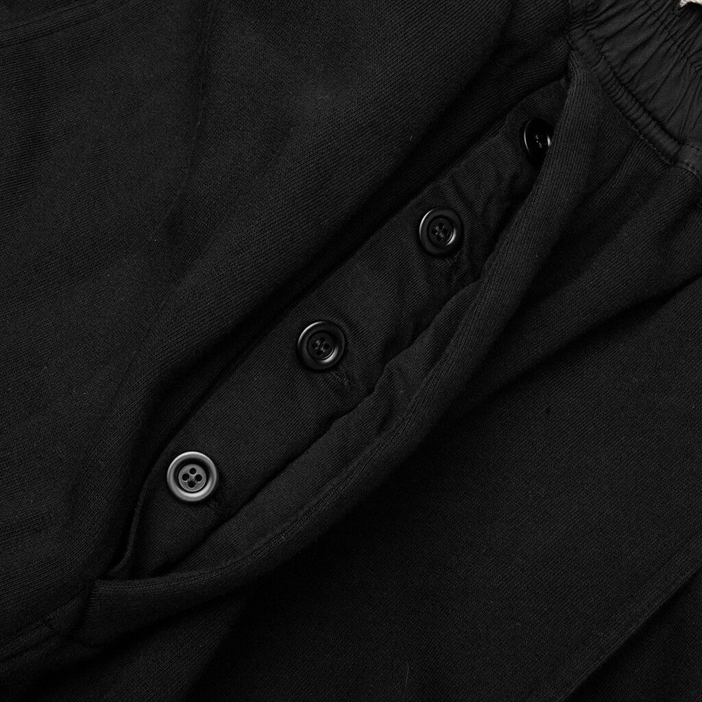Wide Pusher Sweat Pants - Black - Image 3