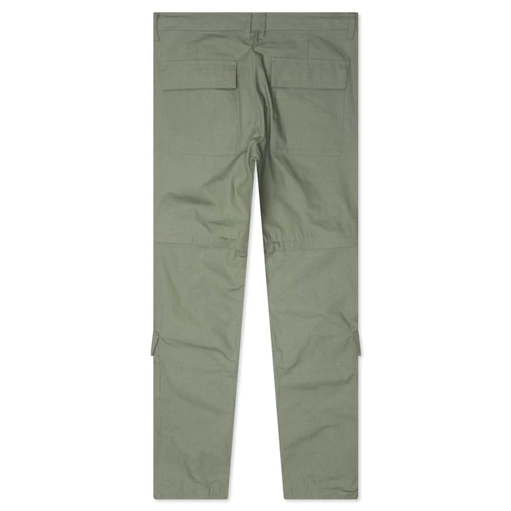 Ripstop Zip Cargo Pant - Olive - Image 2