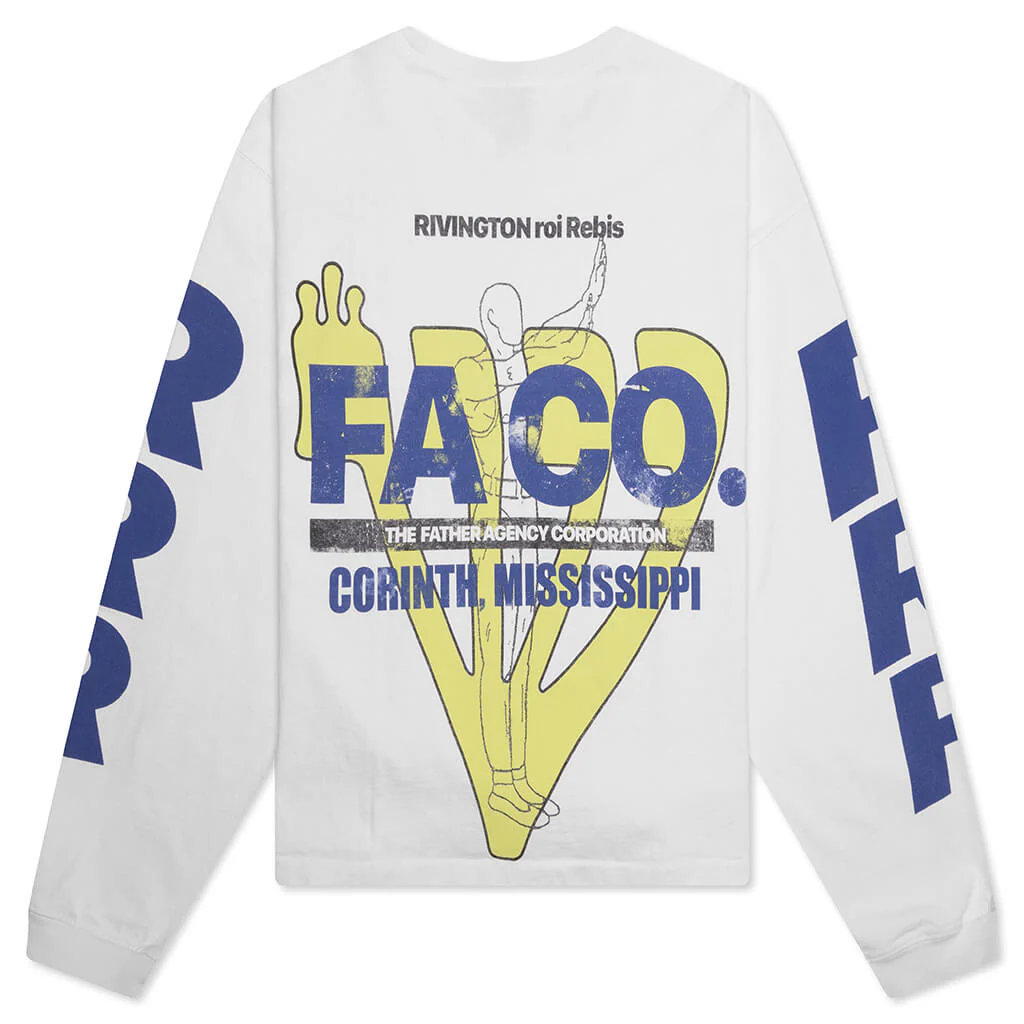 FA-CO L/S Tee #1 - Optic White - Image 2