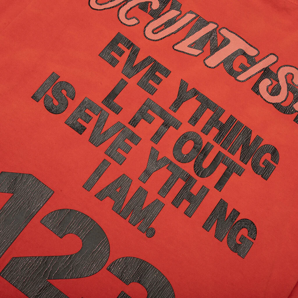 Left Out Vintage Tee - Red - Image 4
