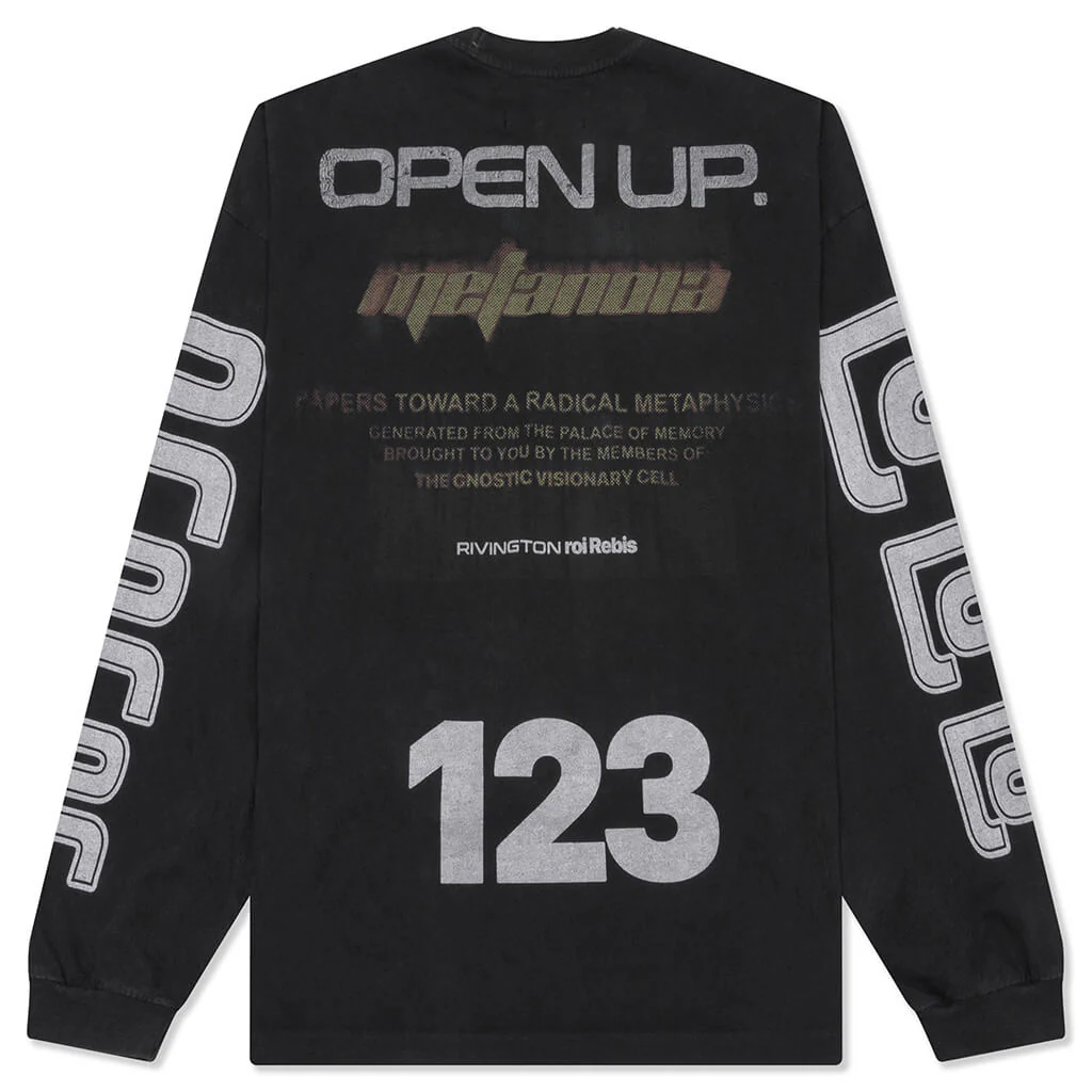 Metamoth Vintage L/S Tee - Jet Black - Image 2
