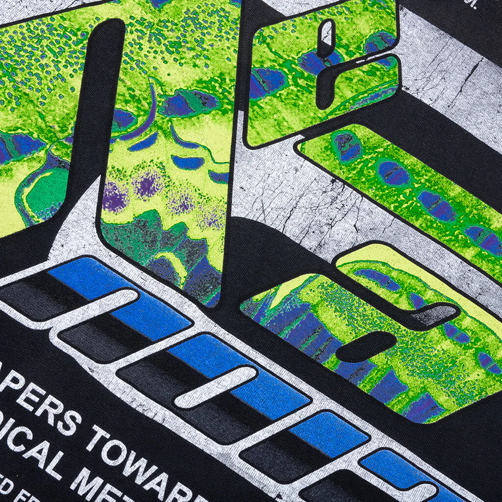 Radical Paper Garden L/S Tee - Faded Black - Image 4