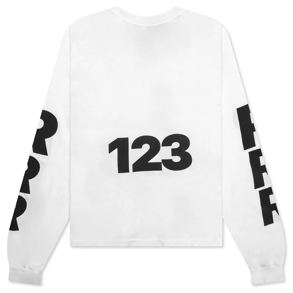 USO 123 Garden L/S Tee - Max White - Image 2