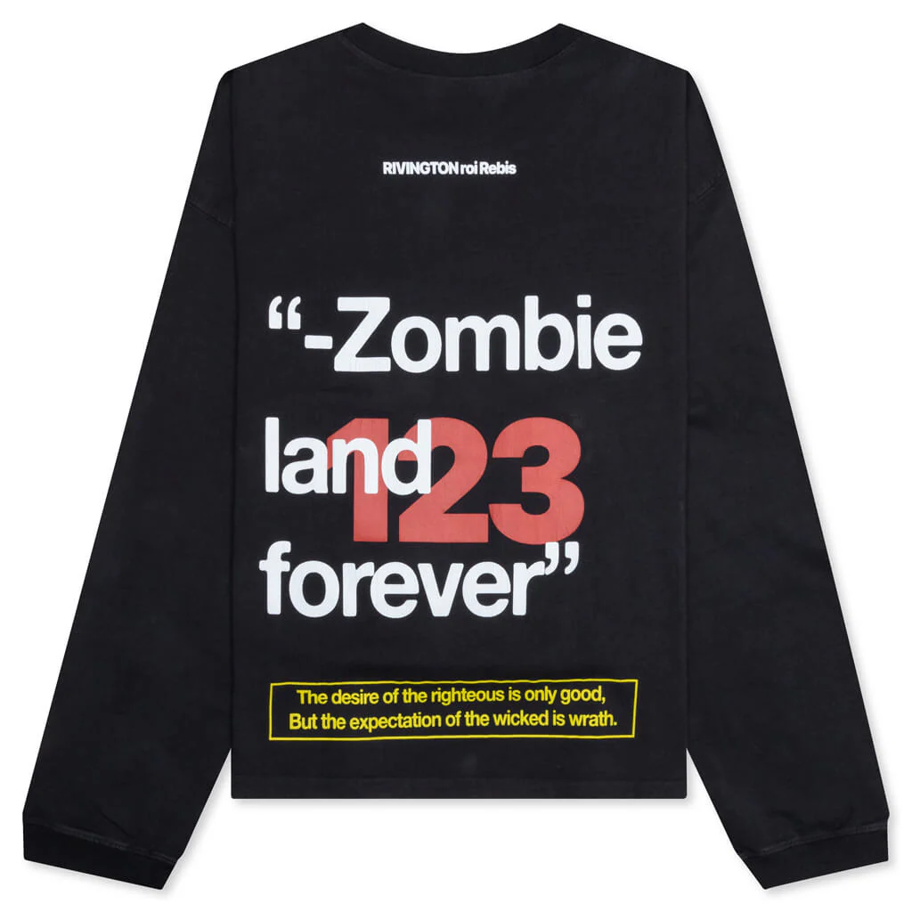 Zombieland L/S Tee - Vintage Black - Image 2