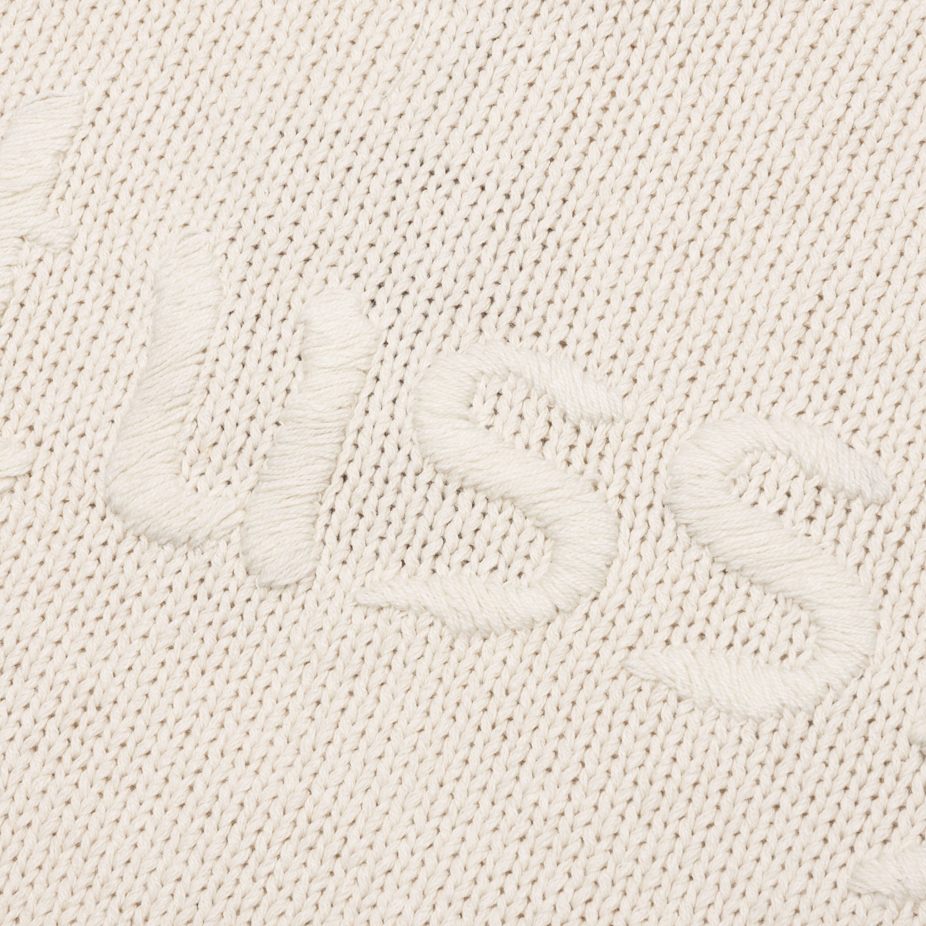 Roll V-Neck Logo Sweater - Natural - Image 4