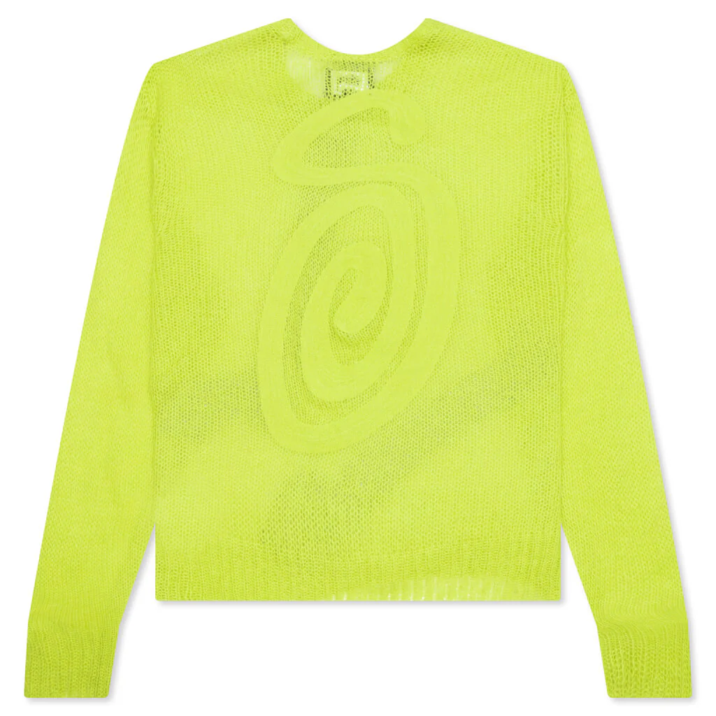 S Loose Knit Sweater - Lime - Image 2