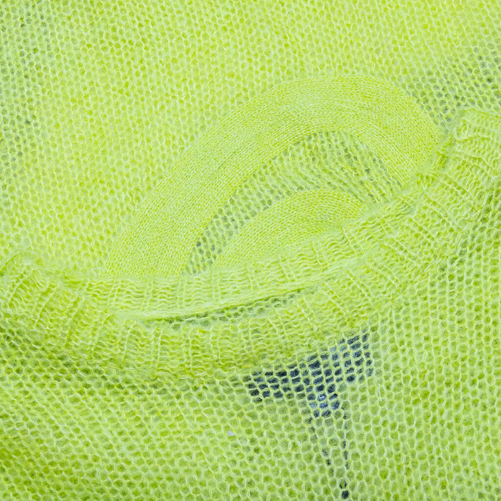 S Loose Knit Sweater - Lime - Image 3