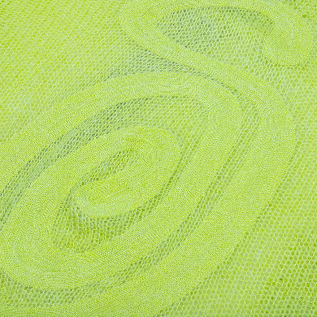 S Loose Knit Sweater - Lime - Image 4