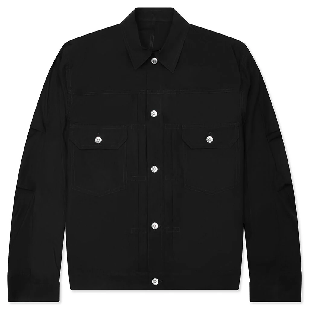 Cotton Typewriter Jacket - Black