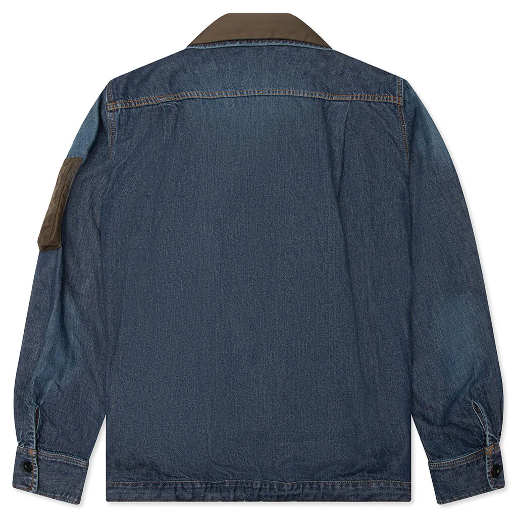 Denim x Nylon Twill Blouson - Blue - Image 2