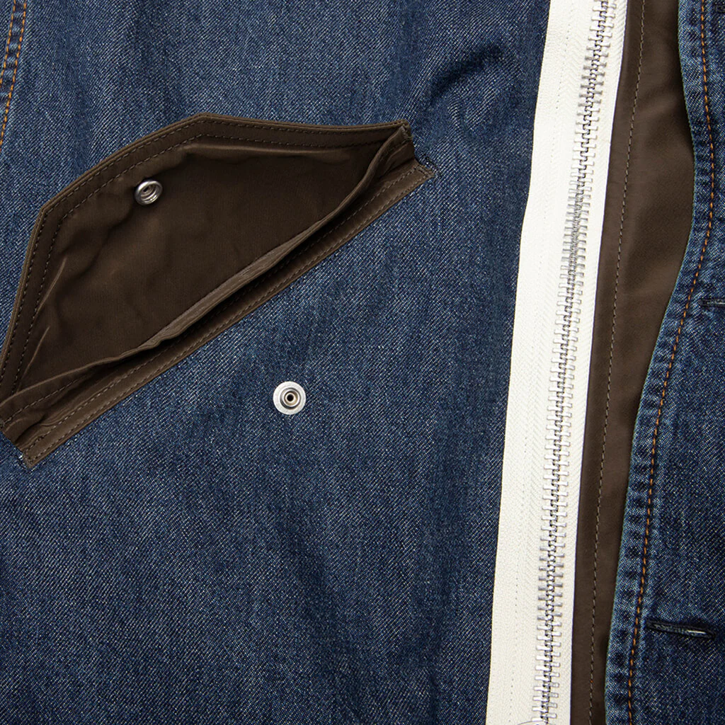 Denim x Nylon Twill Blouson - Blue - Image 5