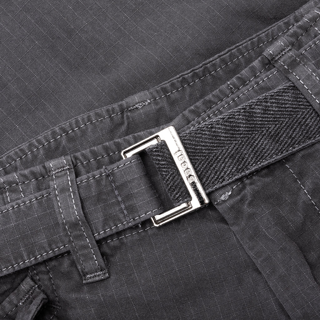 Garment Dye Rip Stop Pants - Black - Image 3
