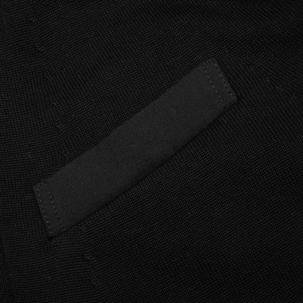 Knit x Suiting Cardigan - Black - Image 4