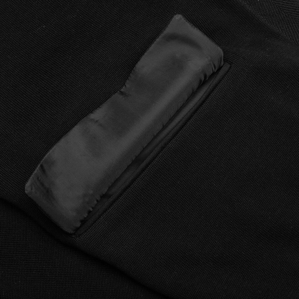 Knit x Suiting Cardigan - Black - Image 6