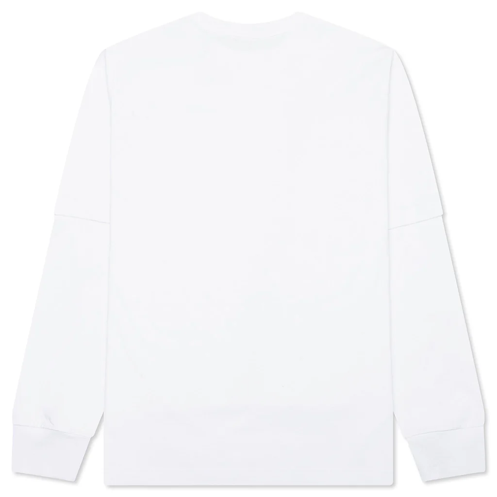 Sacai x Carhartt WIP Cotton Jersey L/S T-Shirt - White - Image 2