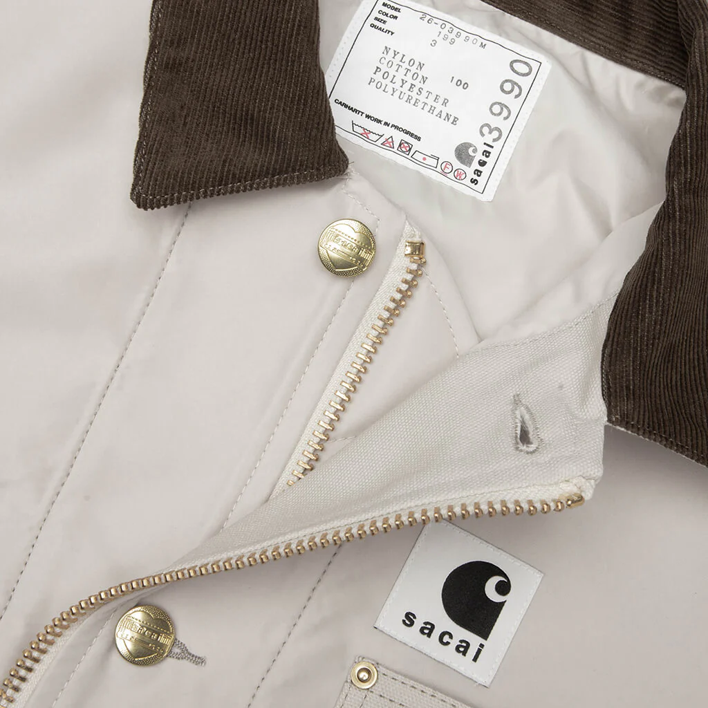 Sacai x Carhartt WIP Nylon Twill Duck Blouson - Ivory - Image 3