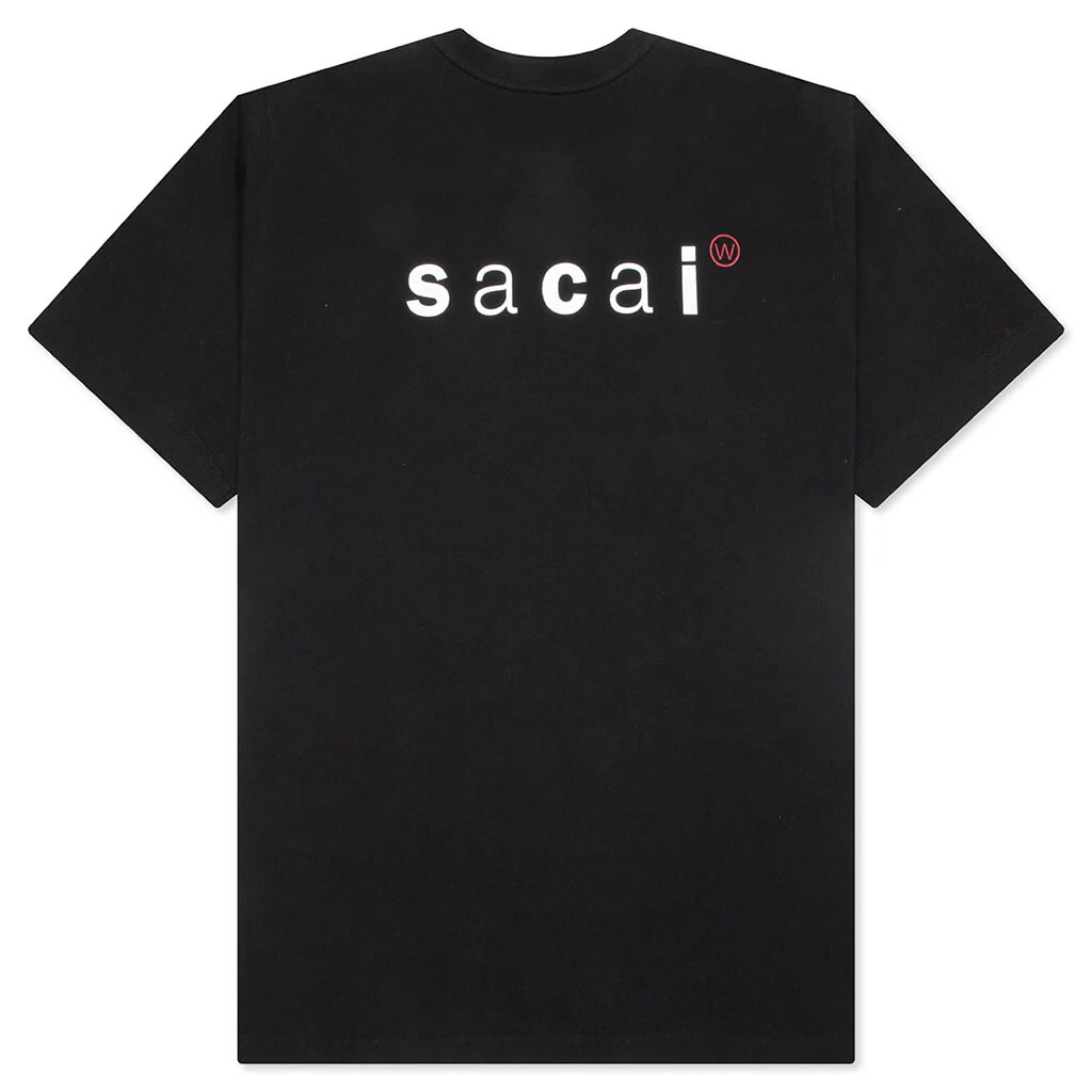 Sacai x WTAPS Print T-Shirt - Black - Image 2