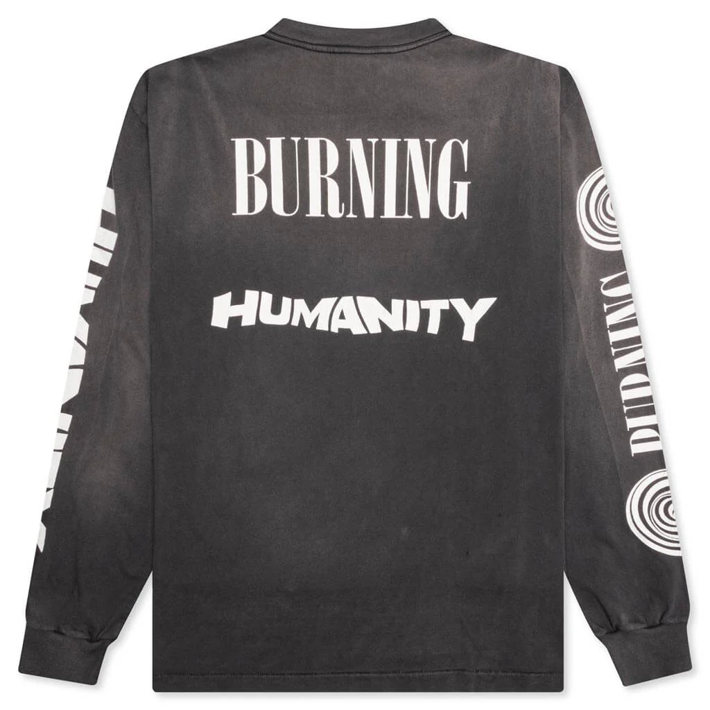 Burning L/S Tee - Black - Image 2