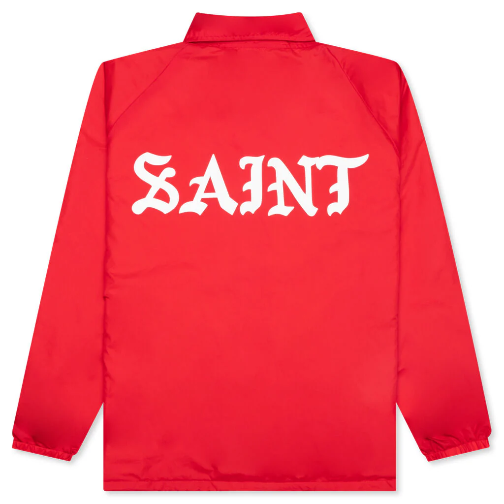 Coach Jacket - Red - Image 2