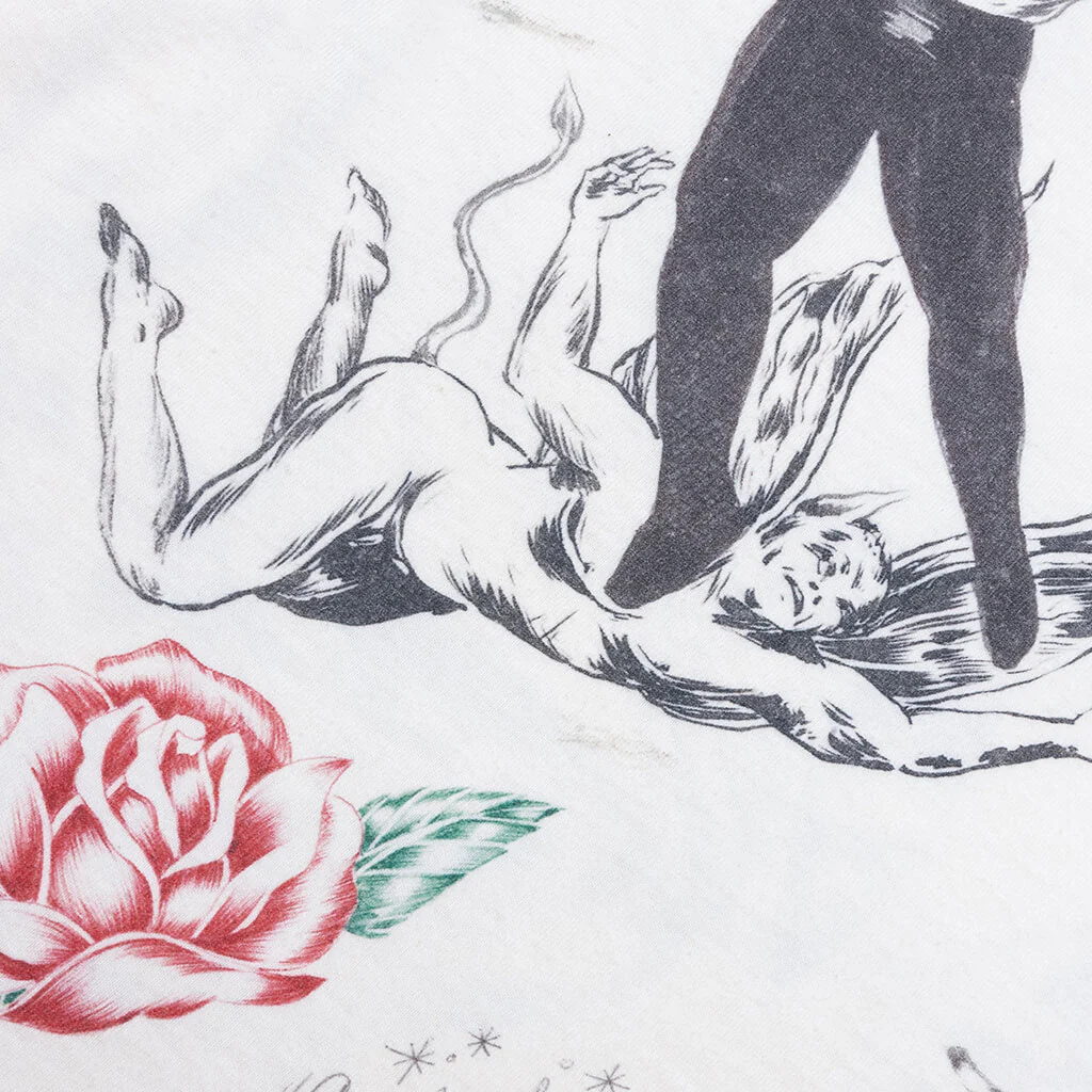 Drawing L/S Tee - White - Image 3