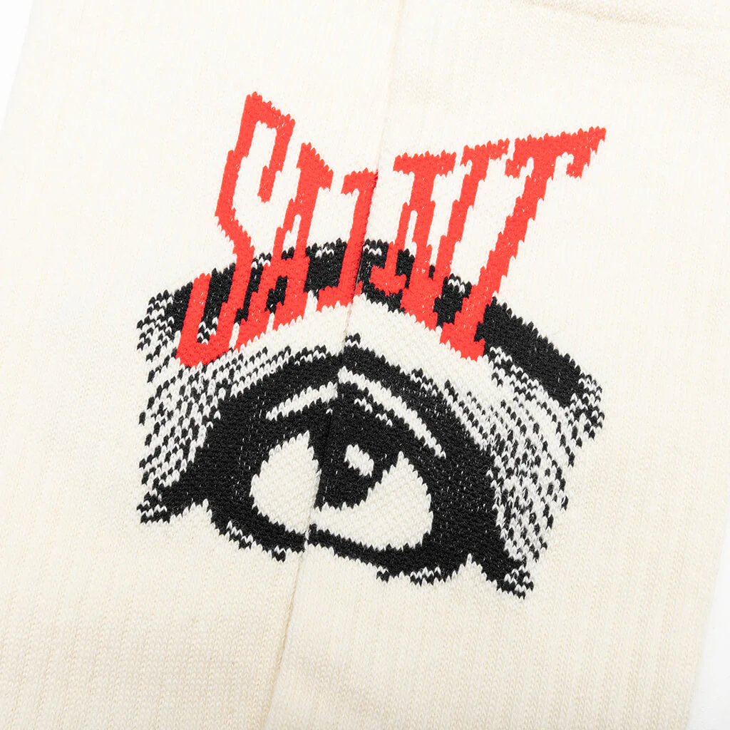 Eye Socks - Ecru Beige - Image 2
