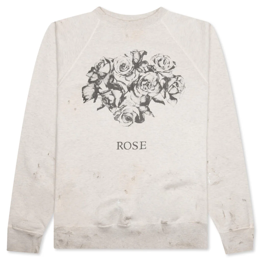 Rose Crewneck - Grey