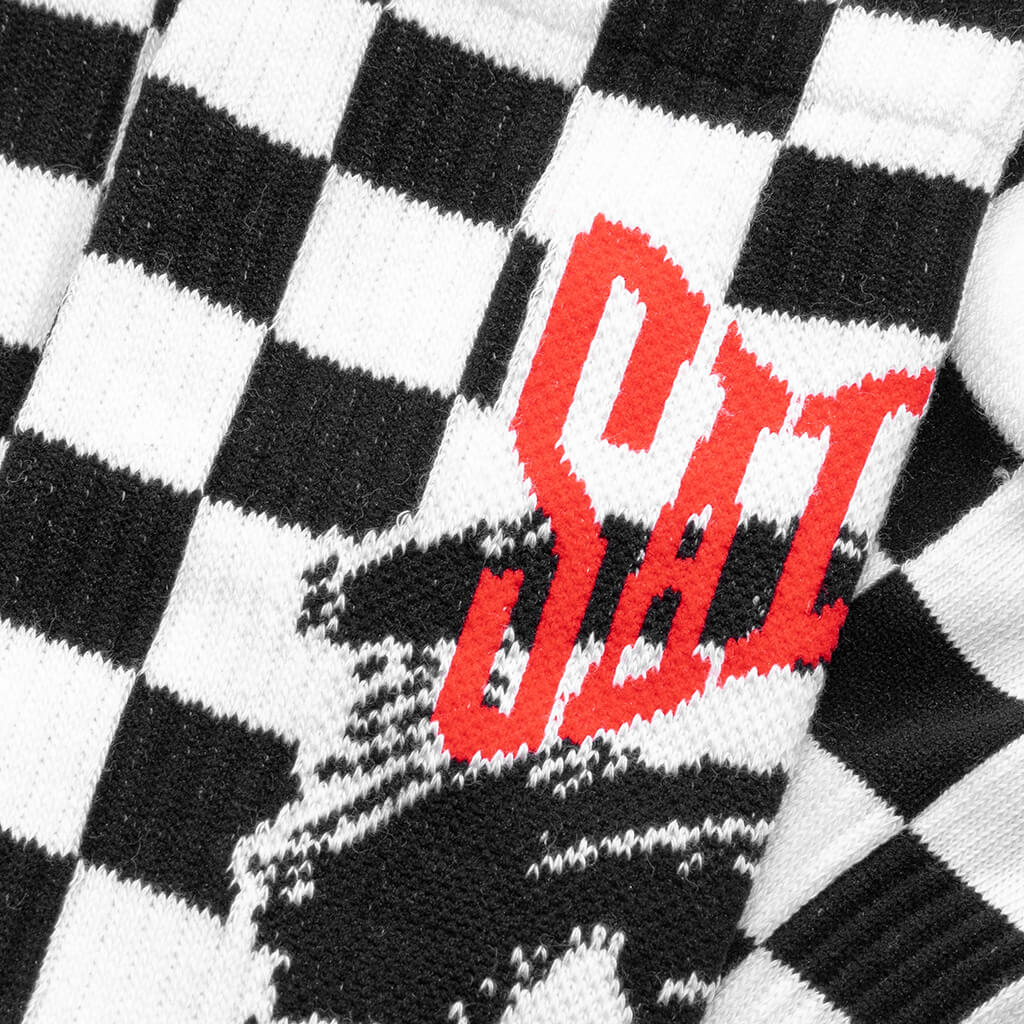 Saint Eye Socks - Black/White - Image 2