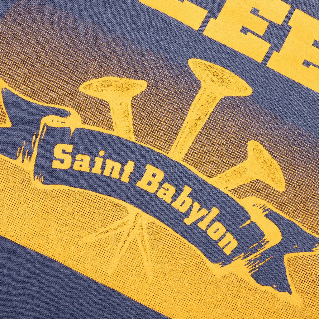 Saint M6 x Babylon Bleed L/S Tee - Navy - Image 6