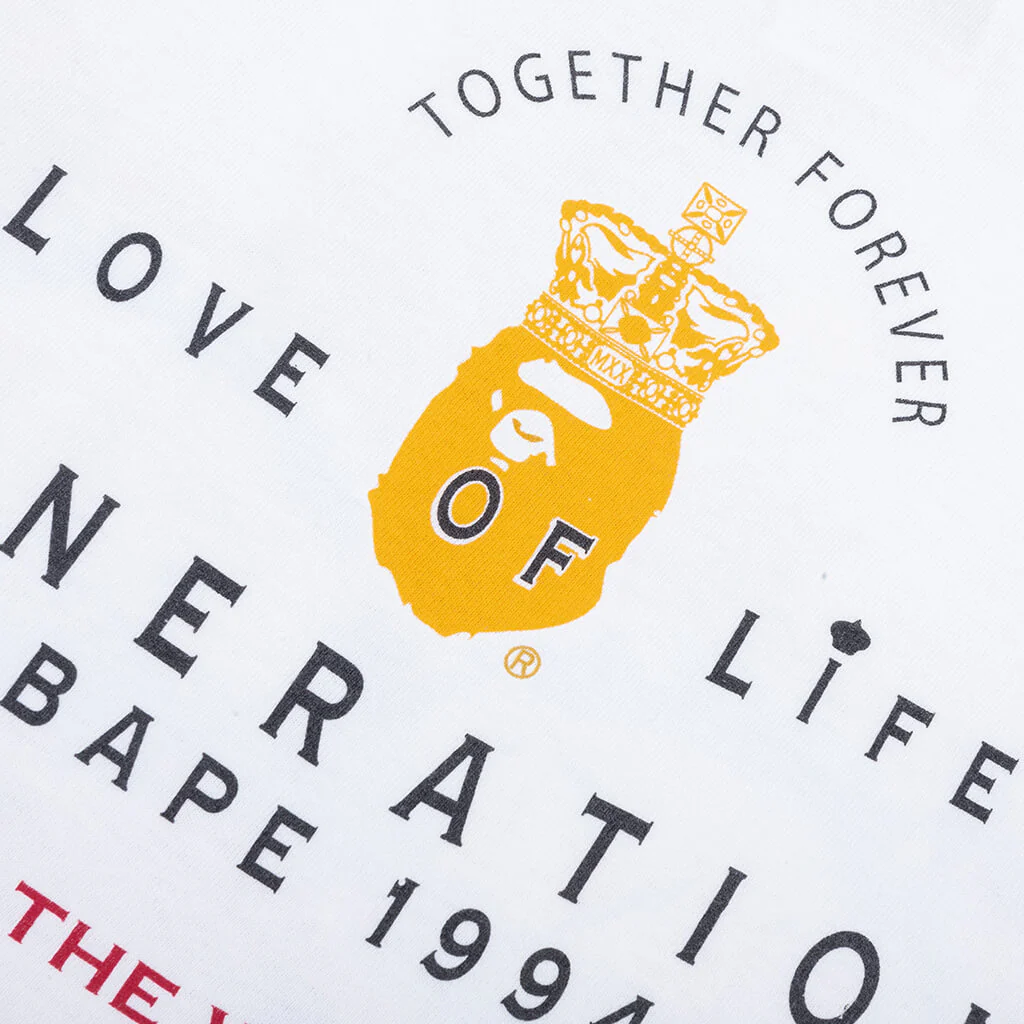 Saint M6 x Bape Generation S/S Tee - White - Image 2