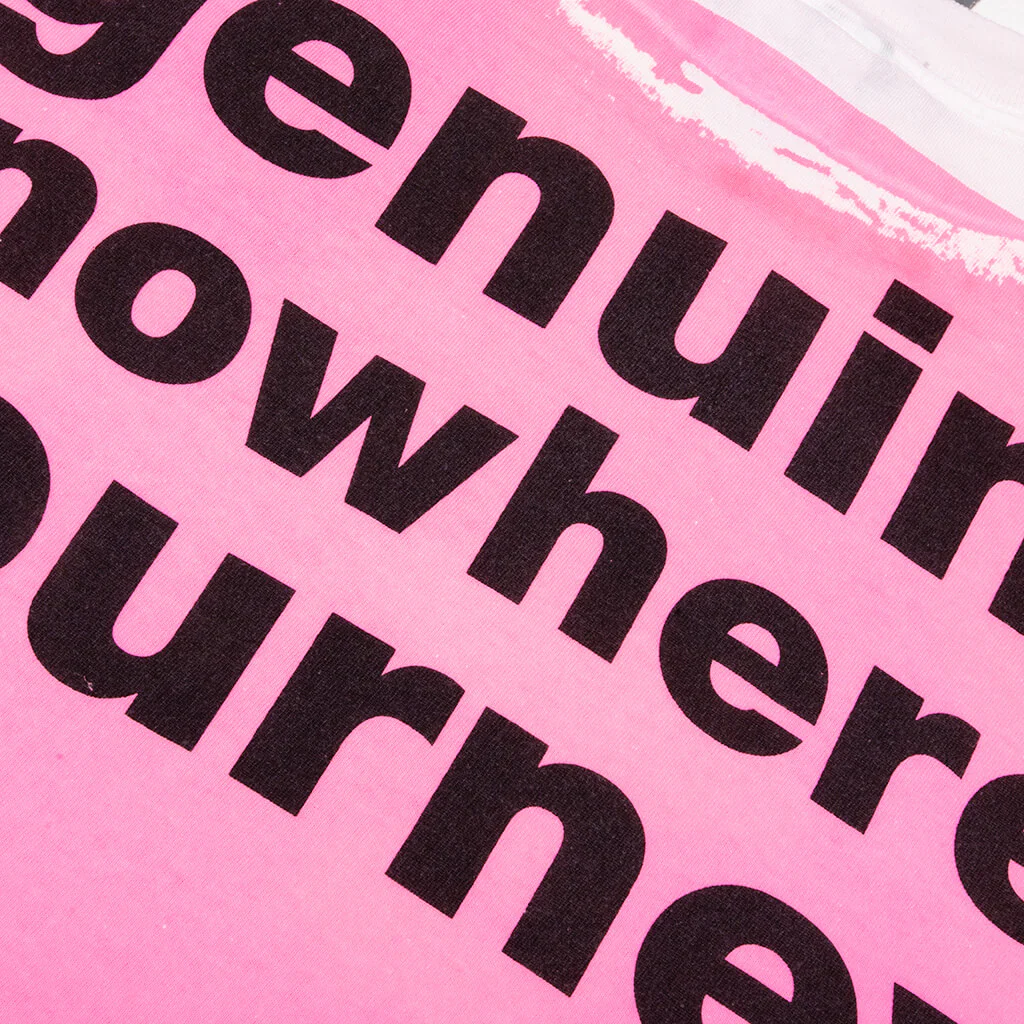 Saint M6 x Bape Handprint Genuine Nowhere Journey S/S Tee - White/Pink - Image 5