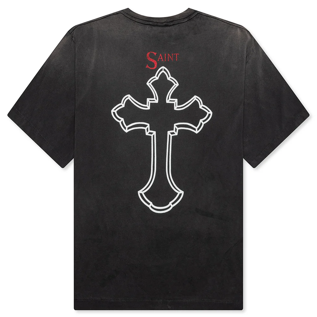 Saint Michael x 2Pac  T-Shirt - Black - Image 2