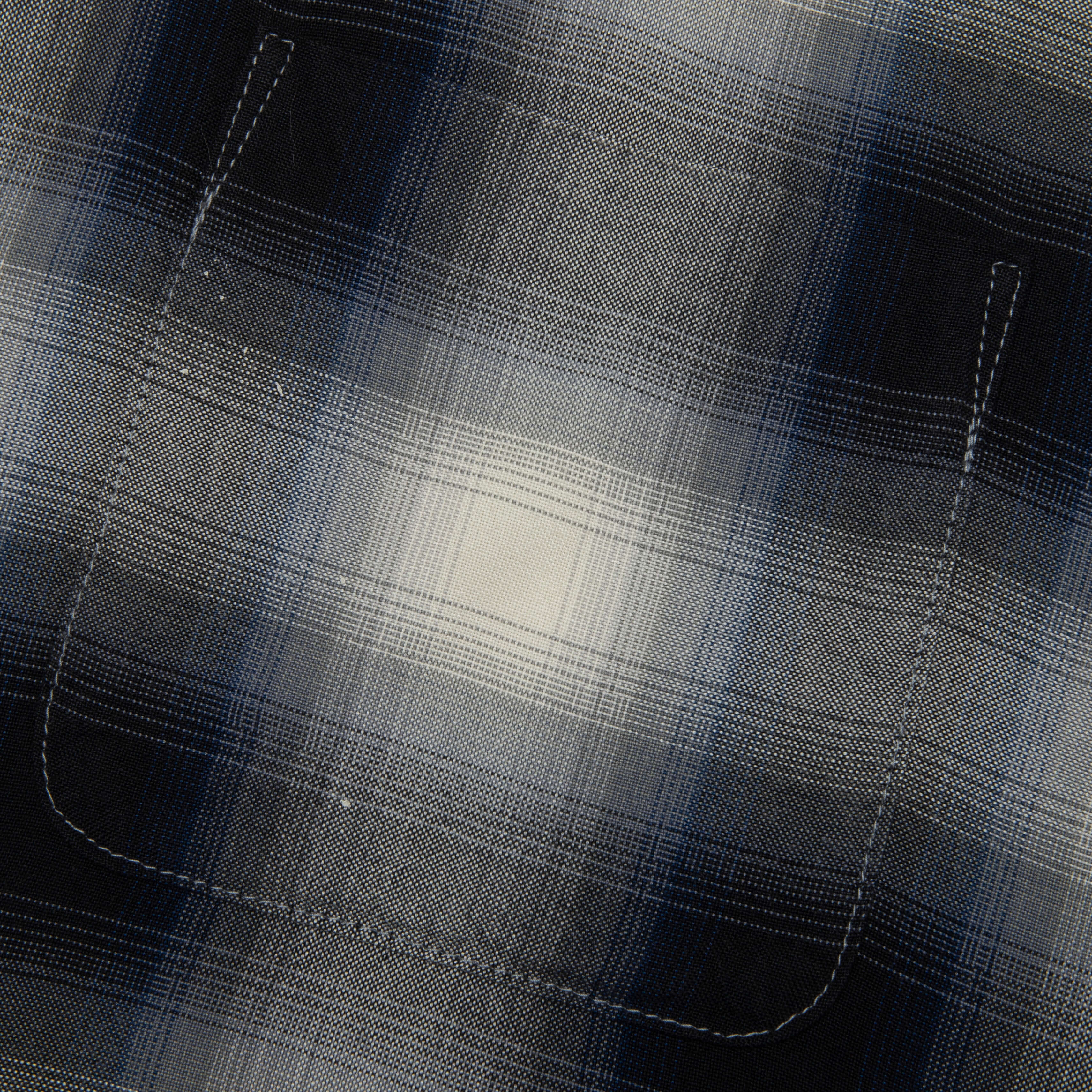 Saint Michael x Lastman Mx6 Checkered L/S Buttonup Shirt - Navy - Image 4