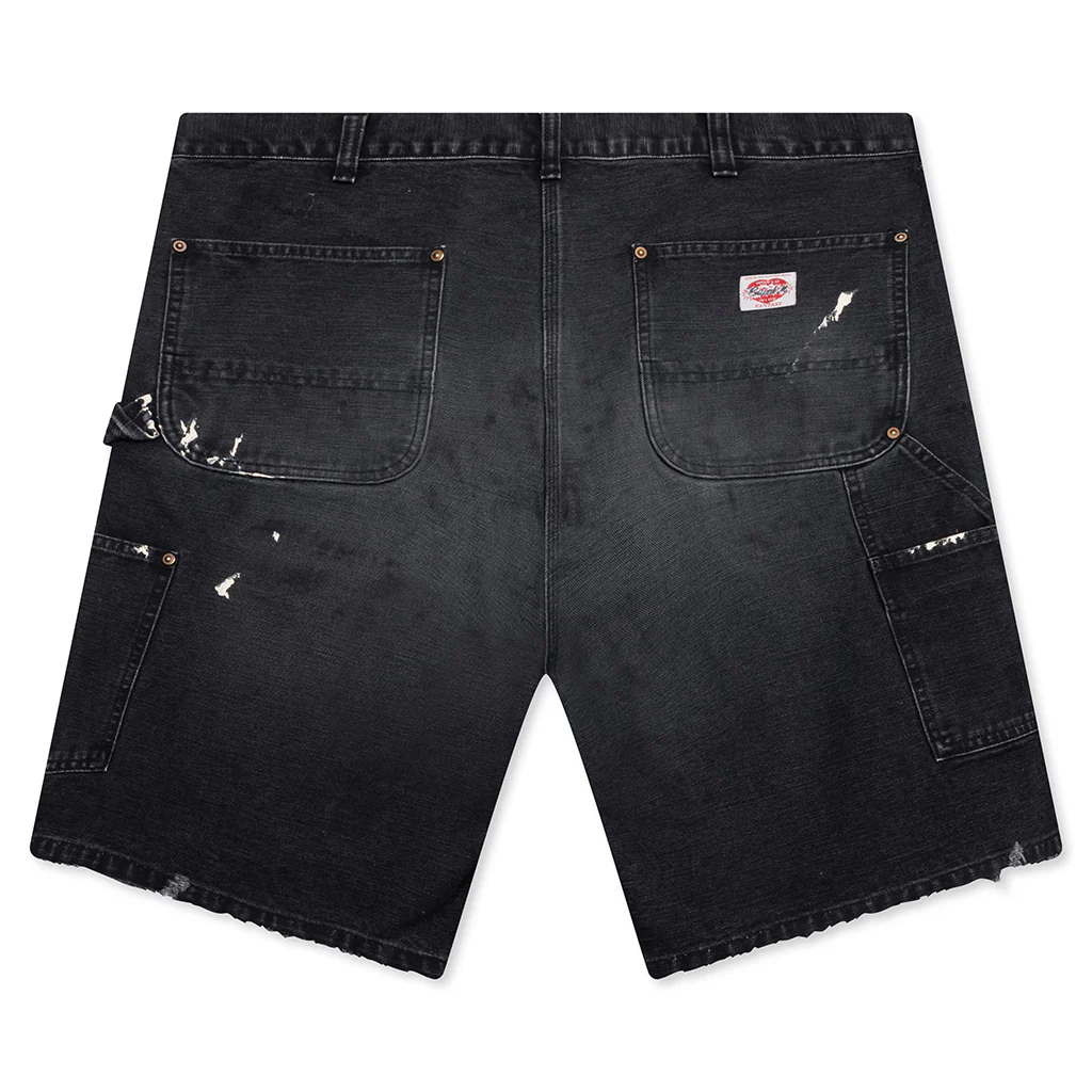 Double Knee Shorts - Black - Image 2