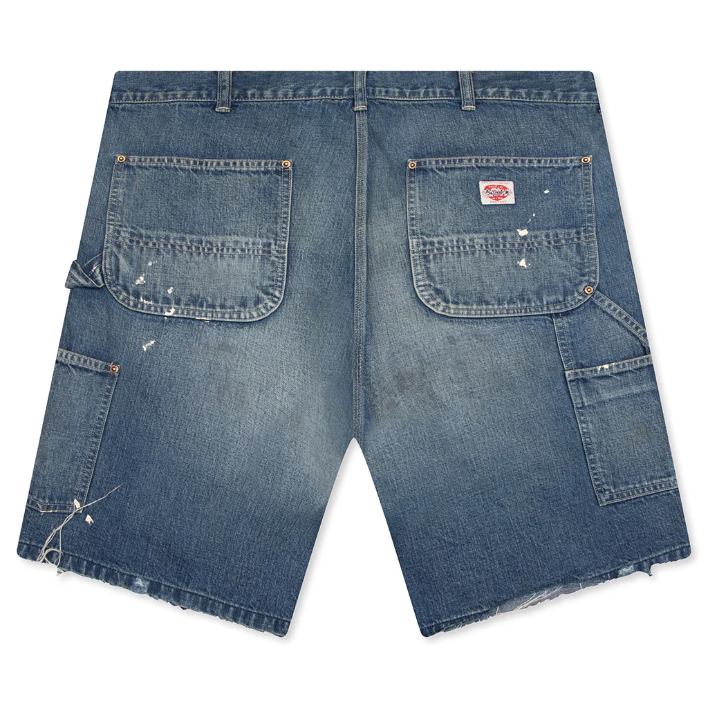 Double Knee Shorts - Blue - Image 2