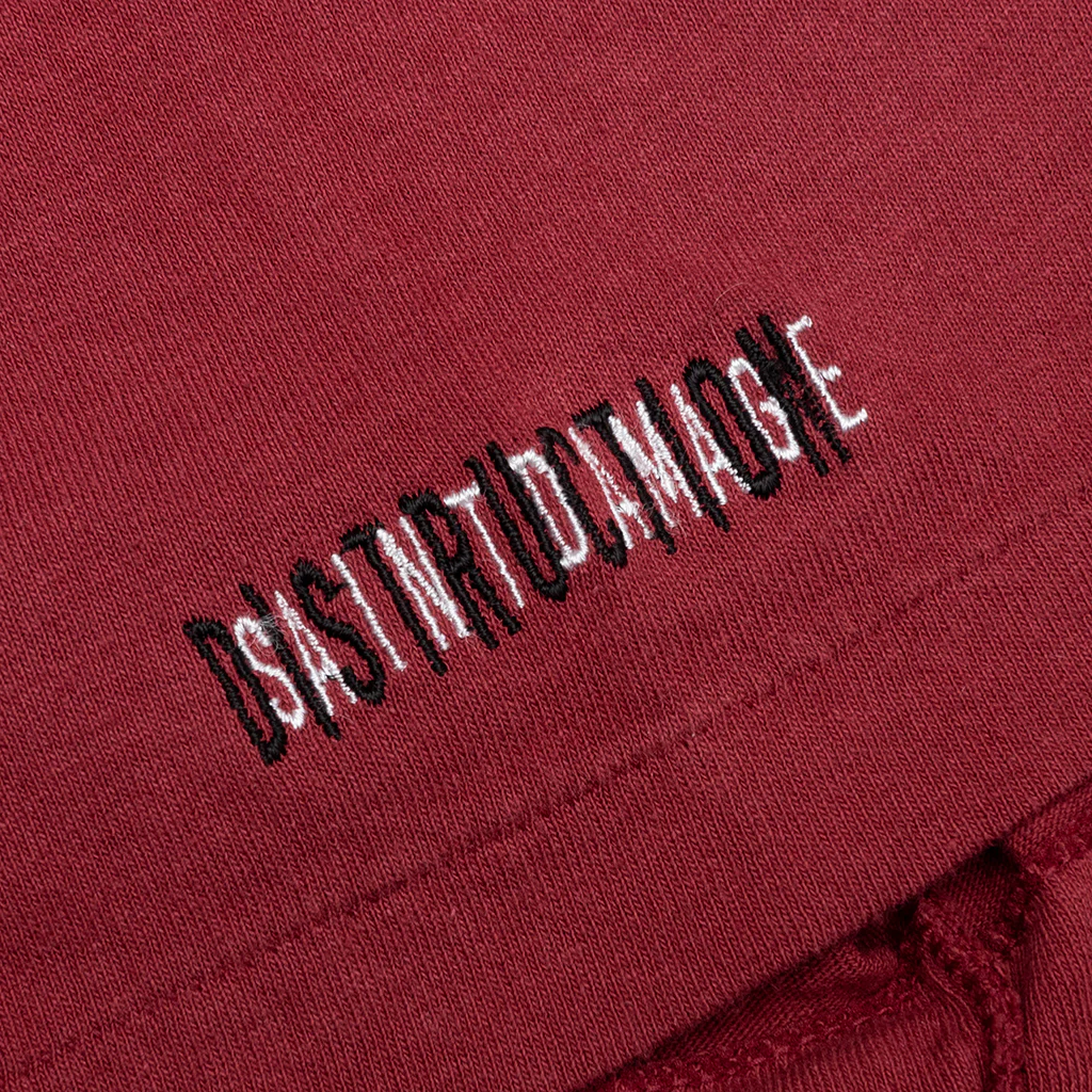 Saint Damage S/S Tee - Burgundy - Image 5