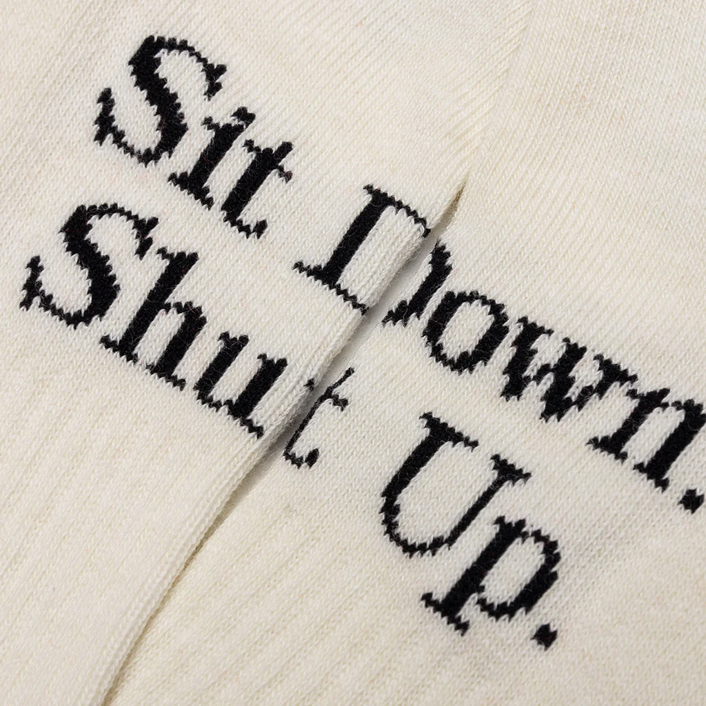 Saint Sit Down Socks - Ecru - Image 2