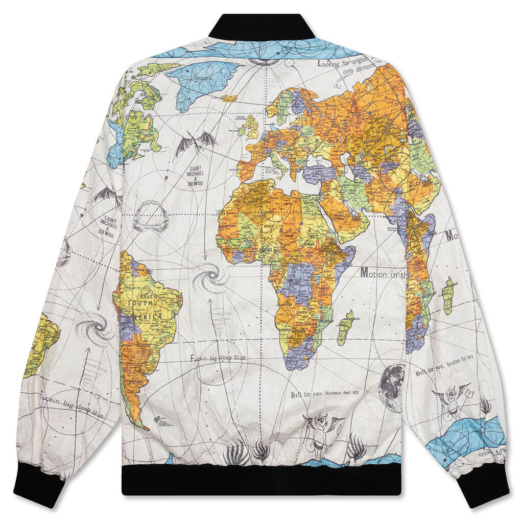 Saint Michael x Dr. Woo World Map Jacket - White - Image 2