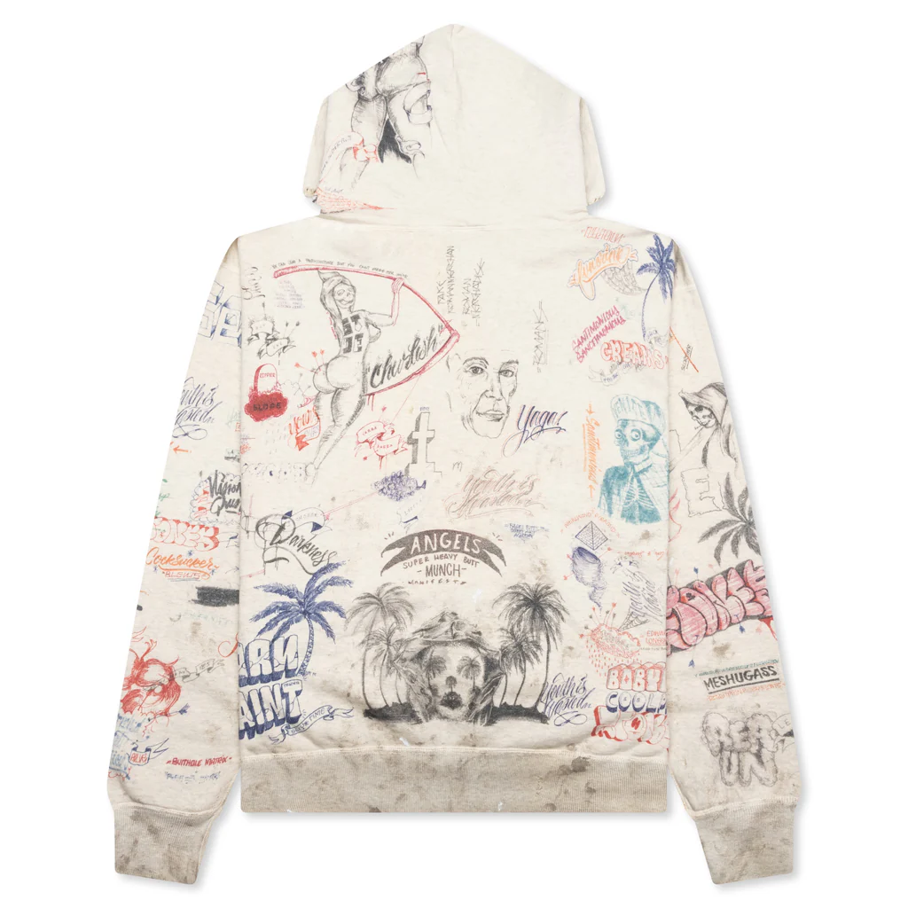 Saint Michael x Born X Raised LA Hoodie - Grey - Image 2