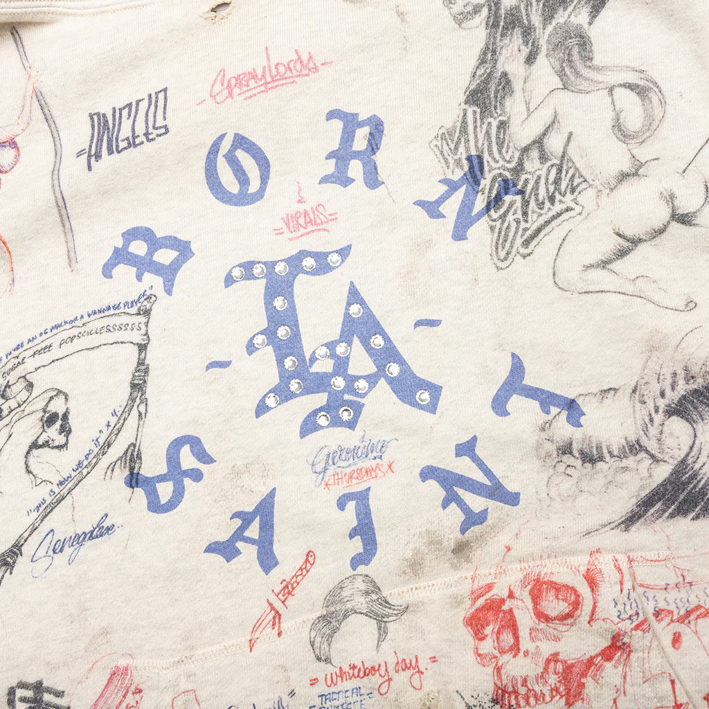 Saint Michael x Born X Raised LA Hoodie - Grey - Image 4