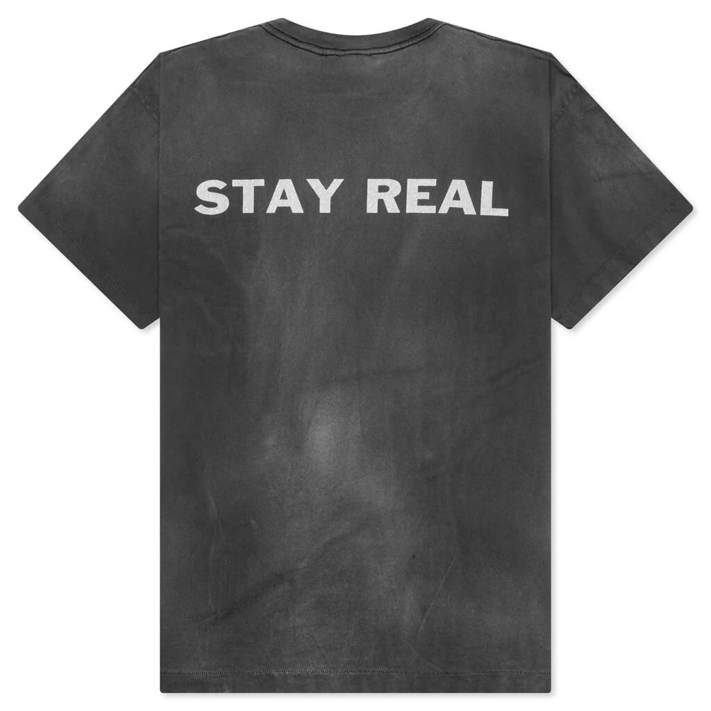 Saint Michael x Pay Money To My Pain Stay Real S/S Tee - Black - Image 2