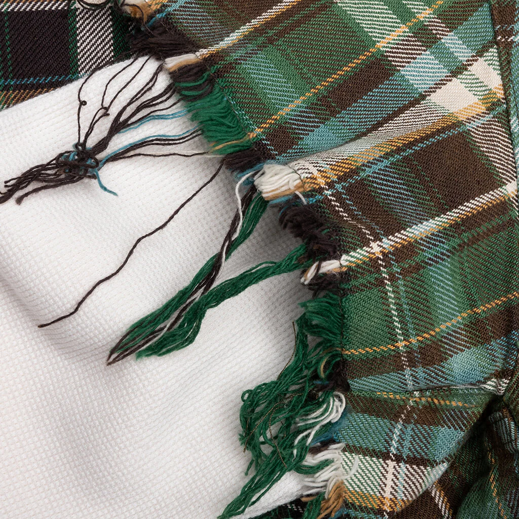 Bender Cut Off Flannel - Green Plaid - Image 4